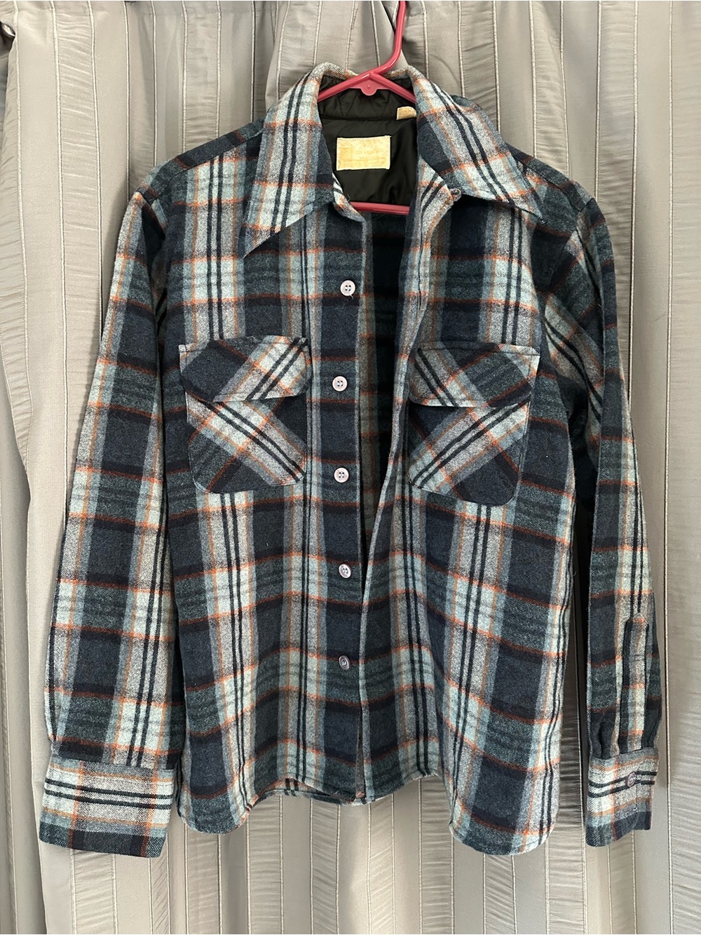 Vintage Kings Road 100% Virgin Wool Jacket / Button Up Shirt